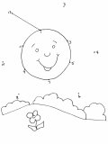 Dot to dot coloring page