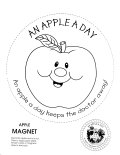 An Apple A Day Coloring Sheet