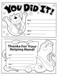 You did it coloring sheet