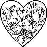 Valentines Heart Coloring Sheet