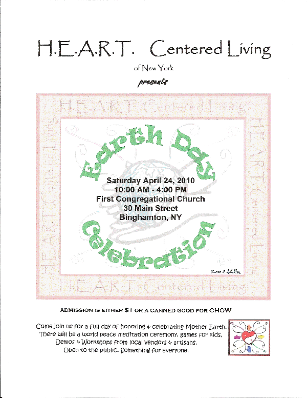 HCL NY Earth Day Flyer, click for larger view, 487.5K