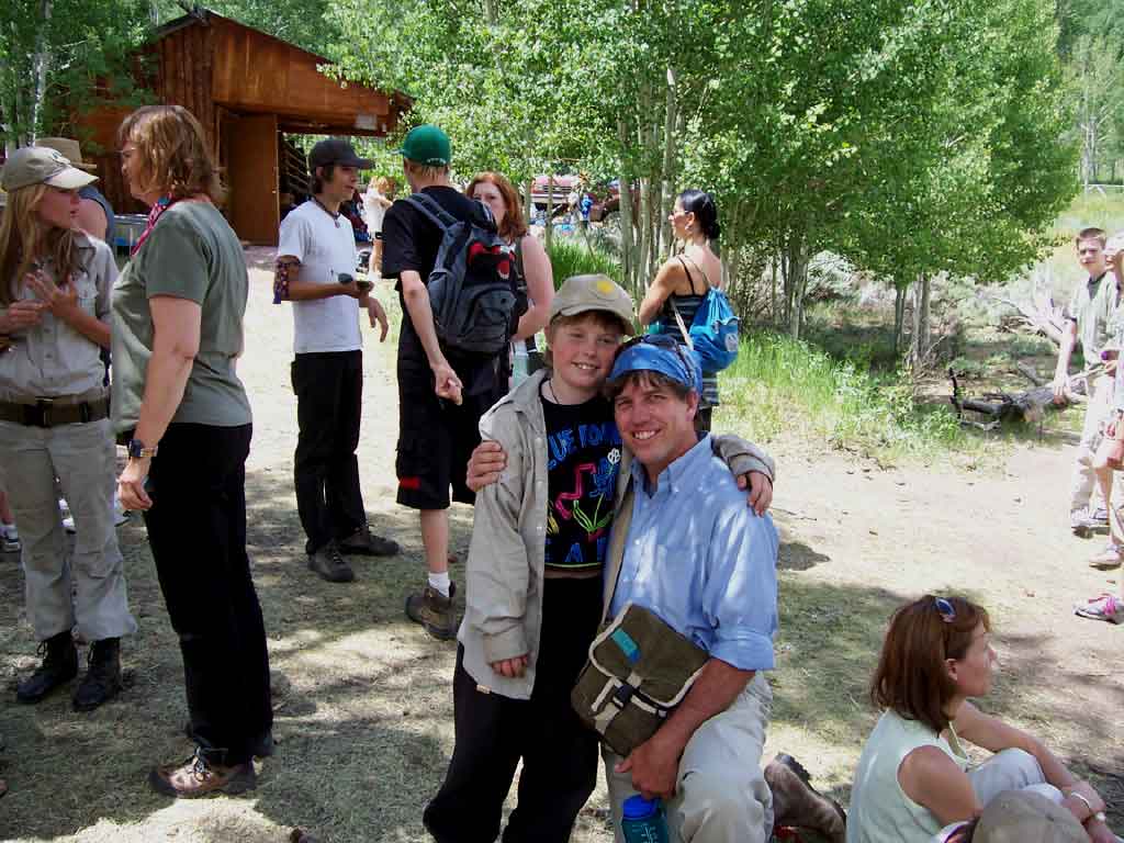William and John at Sun camp
