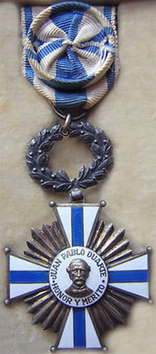 Juan Pablo Duarte. Order of Juan Pablo Duarte