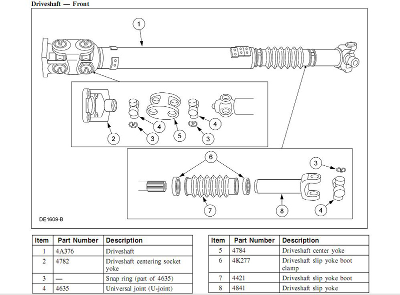 2000 ford ranger front drive shaft removal