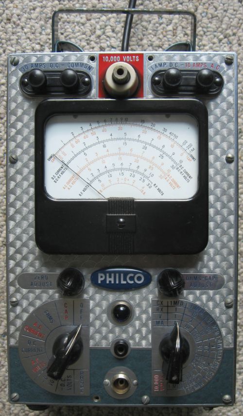 Philco
                              7001 VTVM front panel