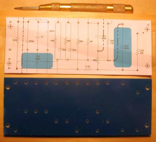 preamp
                              turret board - drilled