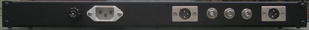 preamp rear
              panel