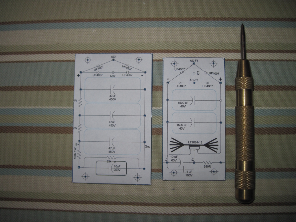 Use spring loaded punch to mark the turret
                      and screw hole locations