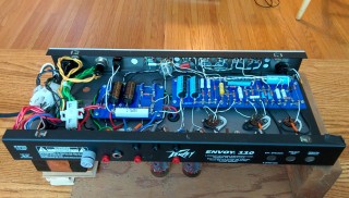 Rear view of chassis of Jon's assembled
Trainwreck Express