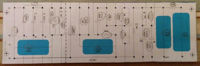 Jon's Trainwreck Express main board
                        template punched