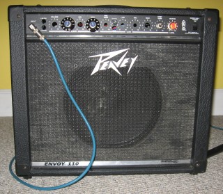 Peavey Envoy 110 "project" after
conversion to vacuum tubes