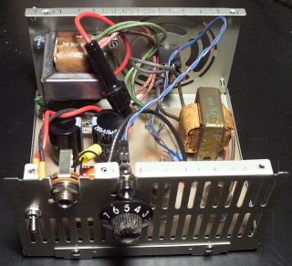 Assembled amp front