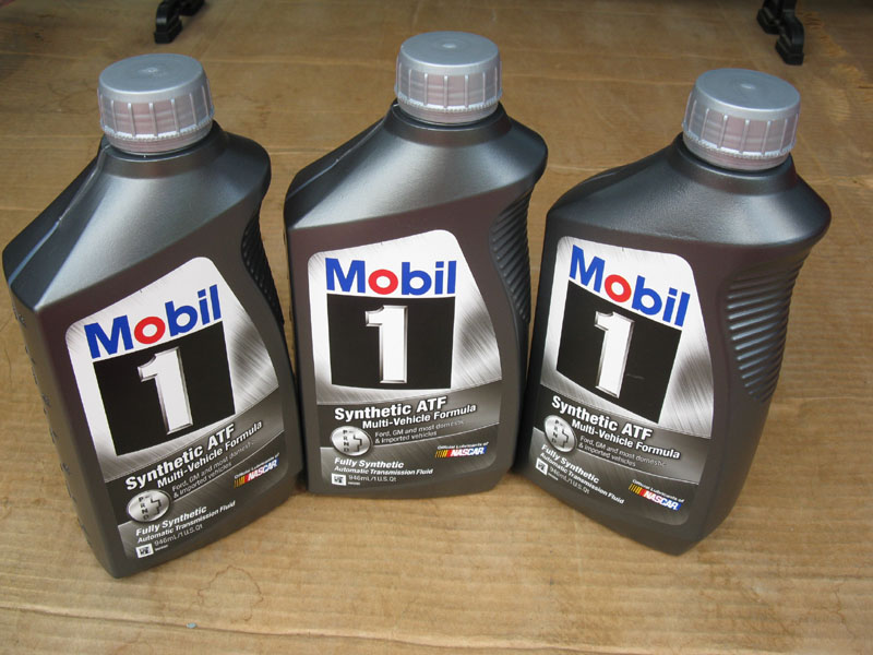 Mobil 1 synthetic Mercon V powerstroke ford transmission fluid