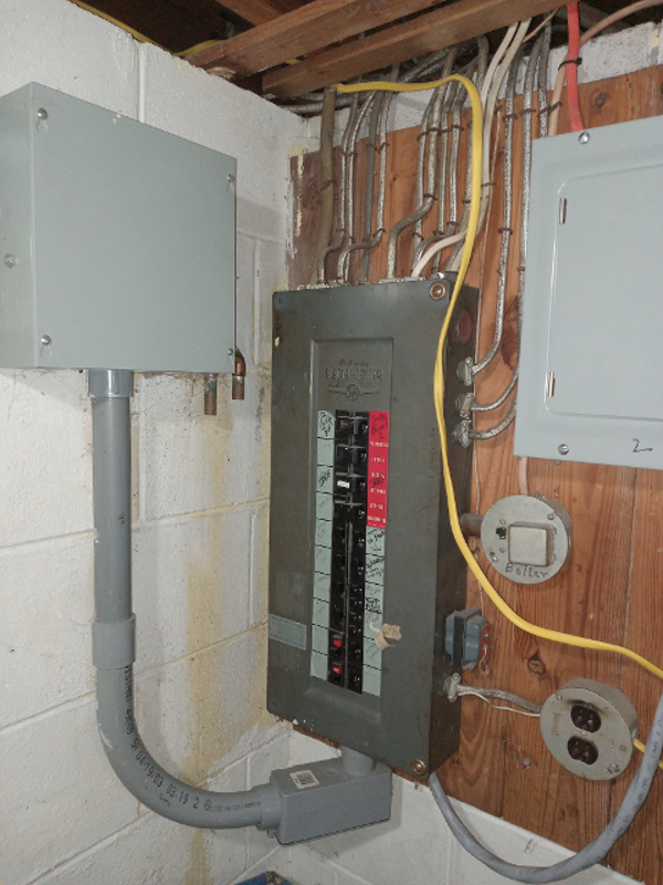 Electric Service Upgrade- Before