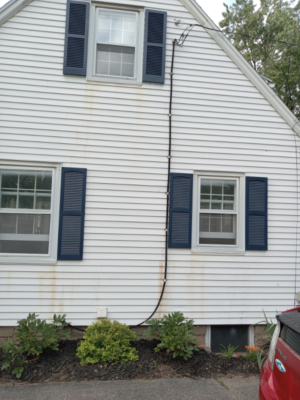 Electric Service Upgrade Outside- Before