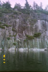 Our friend Jason at Grassy Bay Cliff on Sandpoint Lake (Crane Lake, MN) - 8/5/00
