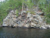 Rock outcropping in Namakan Narrows (Crane Lake, MN) - 9/7/07