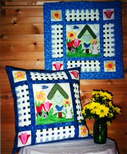 Spring Pillow or Wallhanging