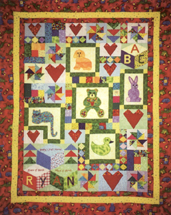 Wuzzy Bear & Friends quilt pattern