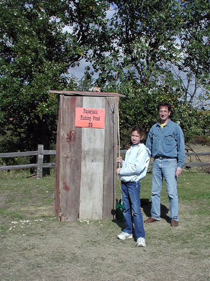 Bob Barbian and Julia were busy at the Fish Pond (house?) Sunday