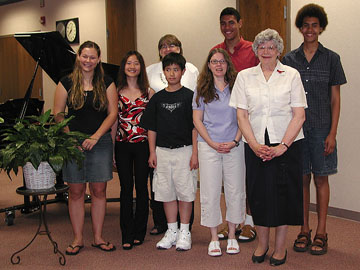 Photo of second group of students