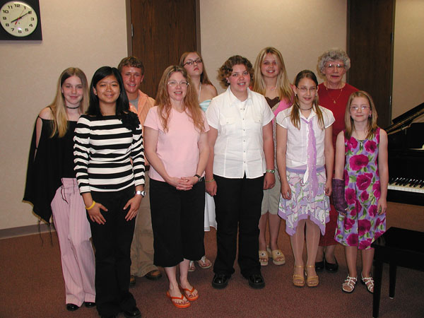 Photo of Jerri with students