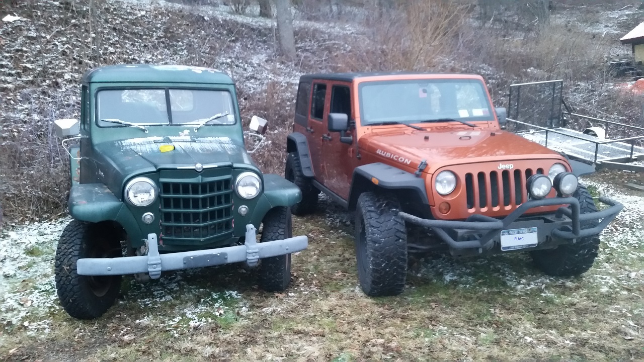 Dimmwatt is right in that the JK is wider than the pickup. Here is a good view on the difference: