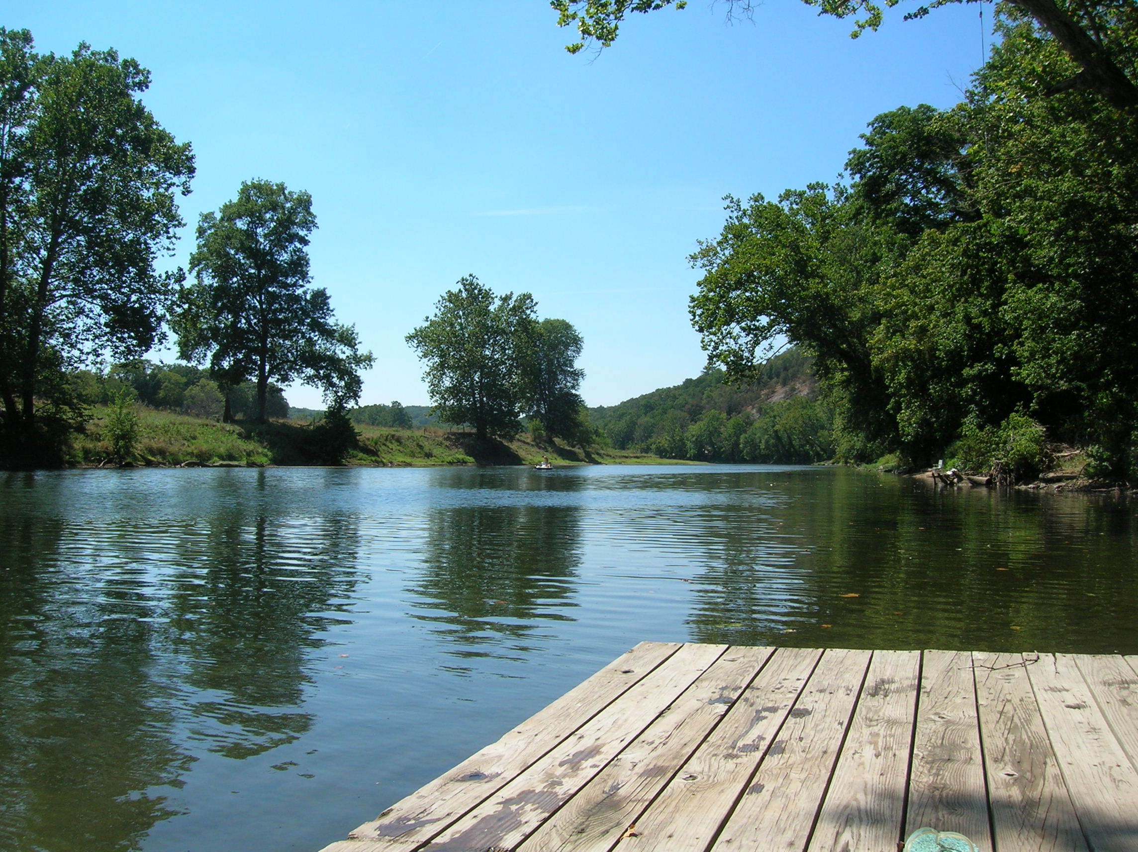 view of the river upstream