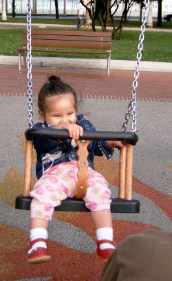Swinging is fun!