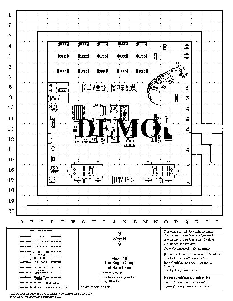 Welcome to Sarick's Complete Dungeon Clipart Page! : Dungeon DEMO.
