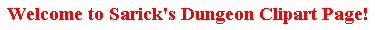 Welcome to Sarick's Complete Dungeon Clipart Page! : Dungeon making clipart and tools.