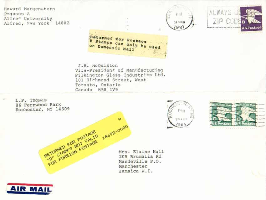 Auxiliary Markings Stamp/Postage Questioned Markings, by Tom Fortunato