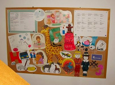 Picture of the monthly bulletin board