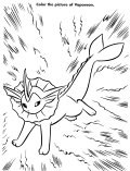 Coloring Sheet of Vaporeon