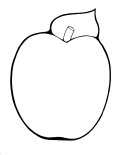 Apple Coloring Sheet