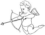 Cupid Coloring Sheet