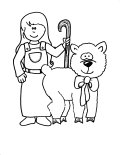 Little bo peep Coloring Sheet