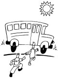 School bus Coloring Sheet