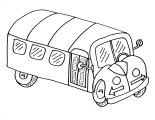 School bus Coloring Sheet