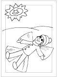 Snow Angel Coloring Sheet