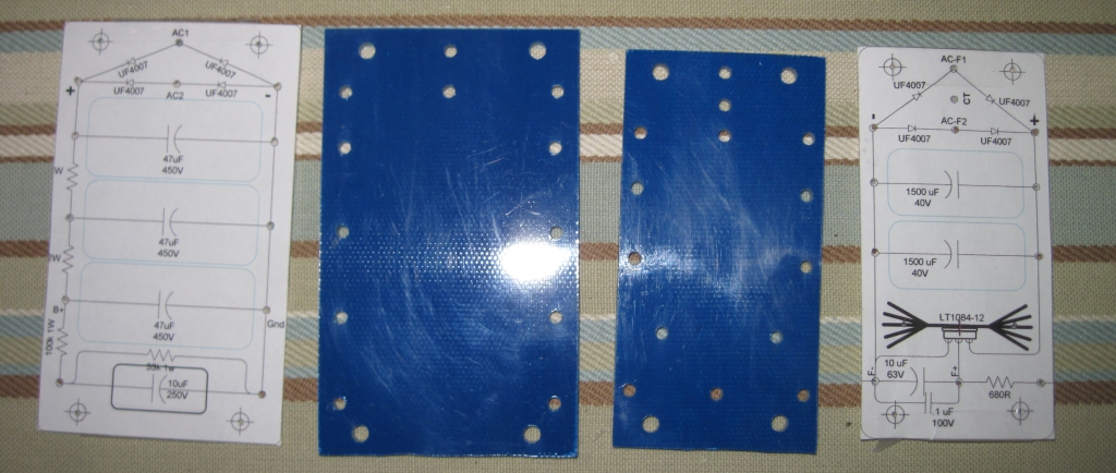 poiwer supply boards are drilled
