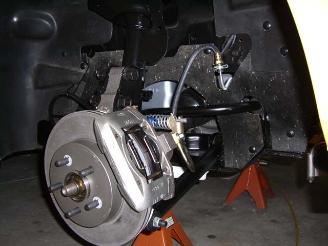 Front brake area