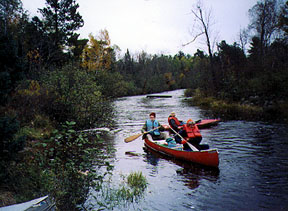 Canoes on the Namakagon