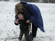 Image: Beth and Will in snow