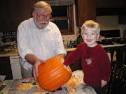 Image: Will with pumkin