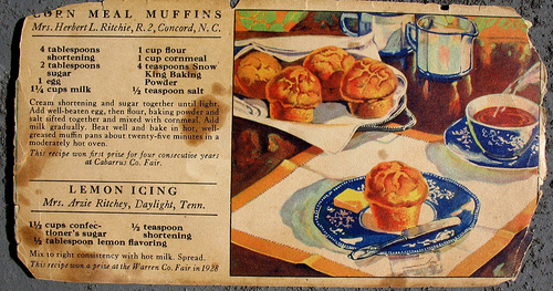 Old style Recipe Card